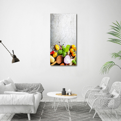 Wall art canvas large Vegetables