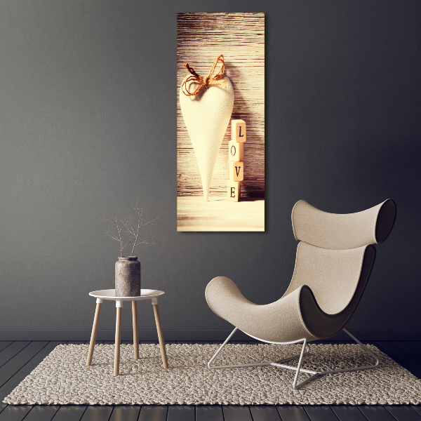 Wall art canvas large Love