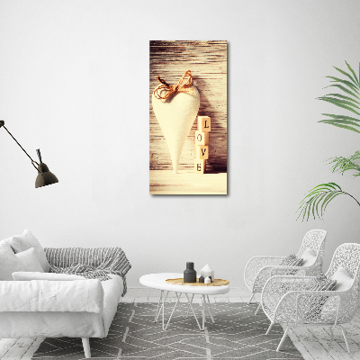 Wall art canvas large Love