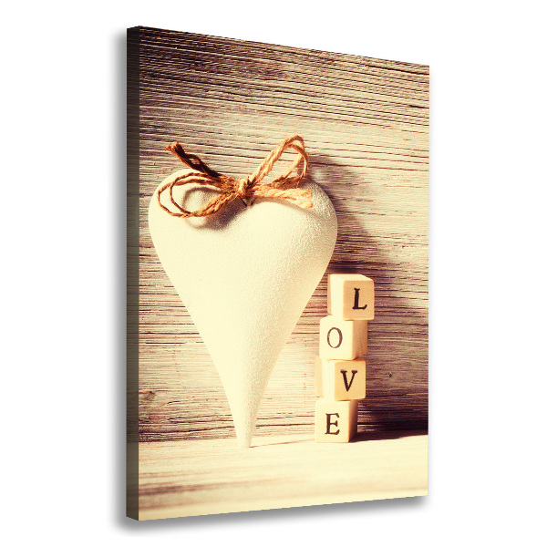 Wall art canvas large Love