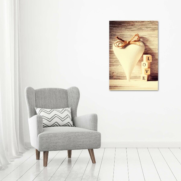 Wall art canvas large Love