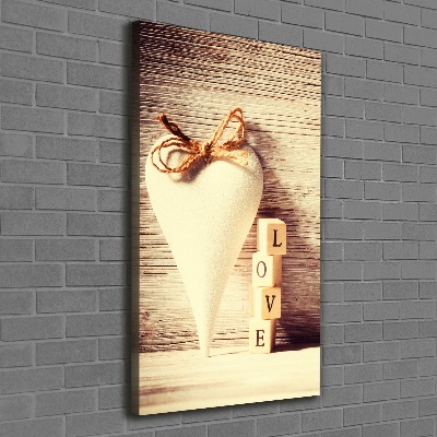 Wall art canvas large Love