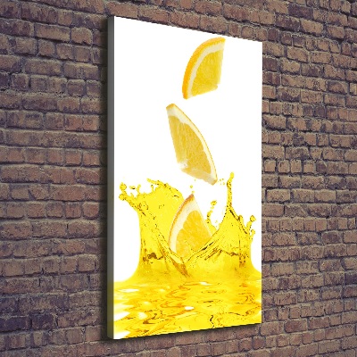 Large canvas wall art Lemon juice