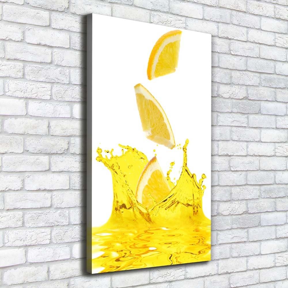 Large canvas wall art Lemon juice