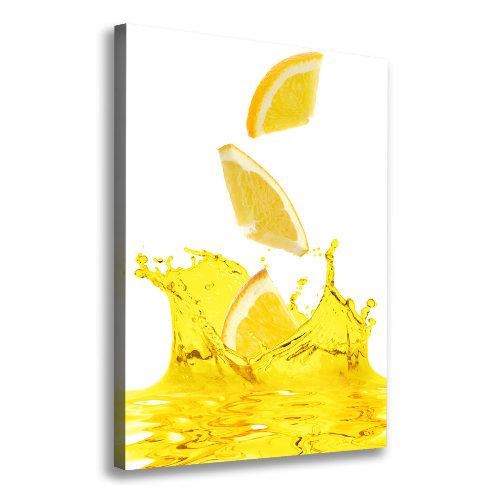 Large canvas wall art Lemon juice