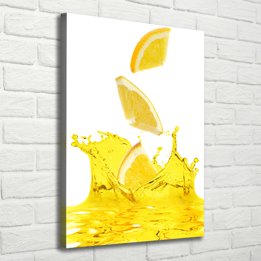 Large canvas wall art Lemon juice