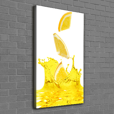 Large canvas wall art Lemon juice