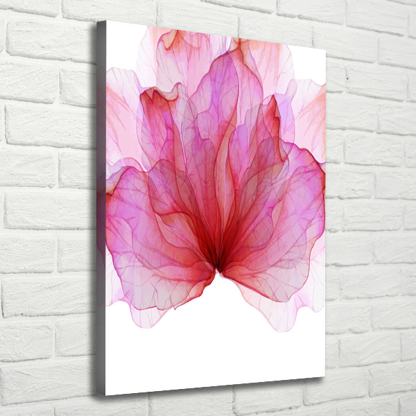 Canvas wall art Pink flower