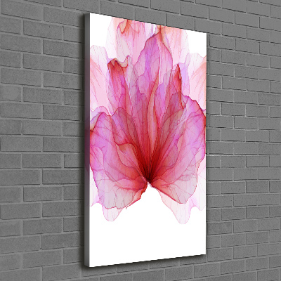 Canvas wall art Pink flower