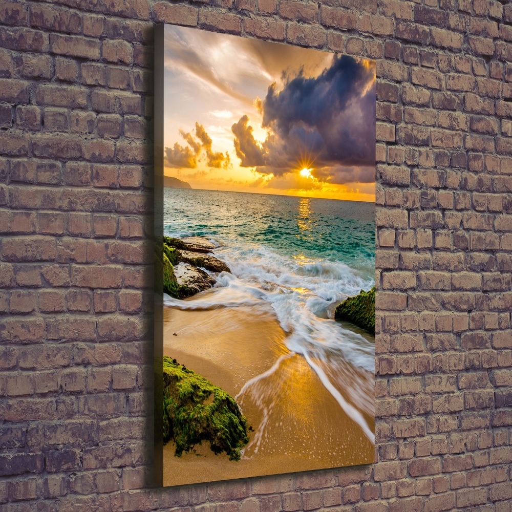 Wall canvas art Sunset sea