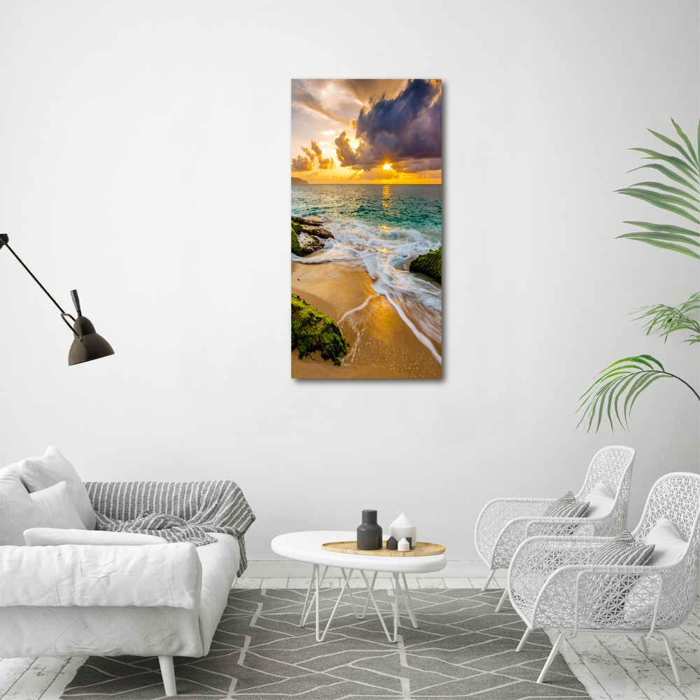 Wall canvas art Sunset sea