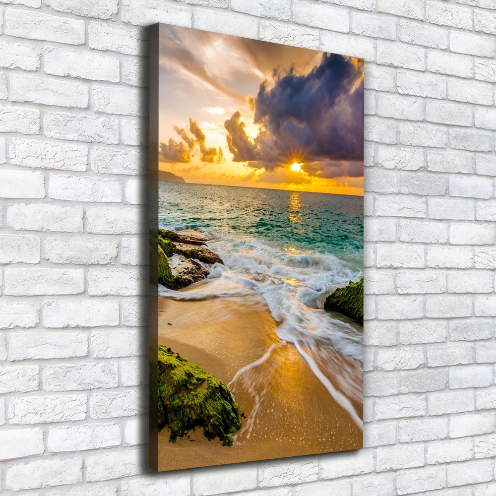 Wall canvas art Sunset sea