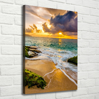 Wall canvas art Sunset sea