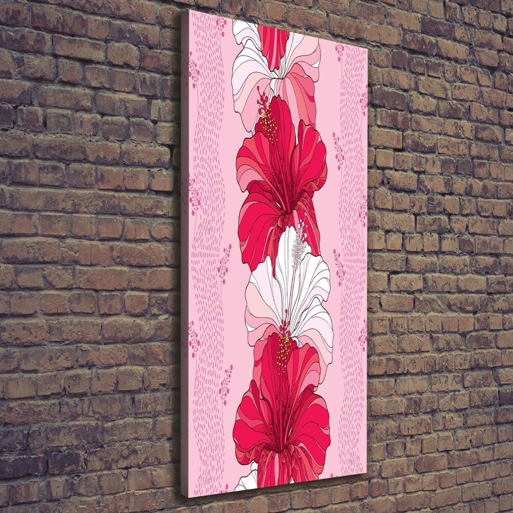 Canvas wall art Hibiscus