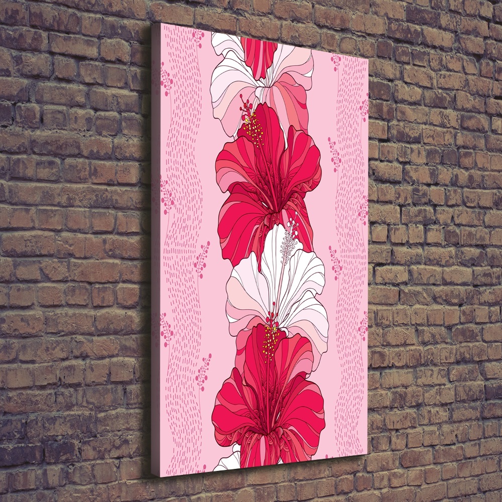 Canvas wall art Hibiscus