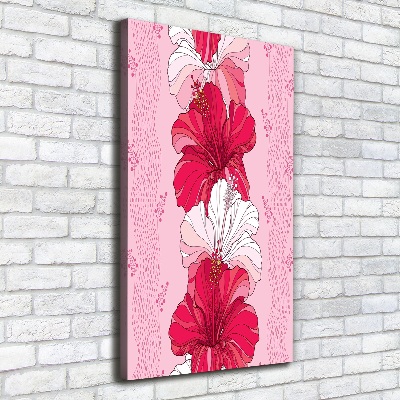 Canvas wall art Hibiscus