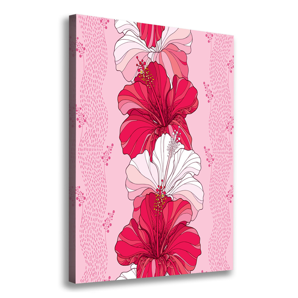 Canvas wall art Hibiscus