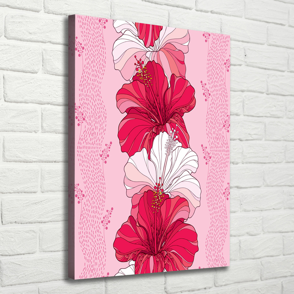 Canvas wall art Hibiscus