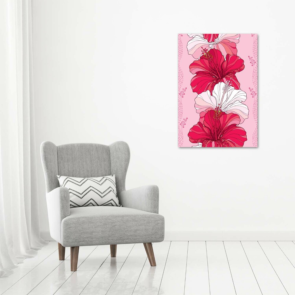 Canvas wall art Hibiscus