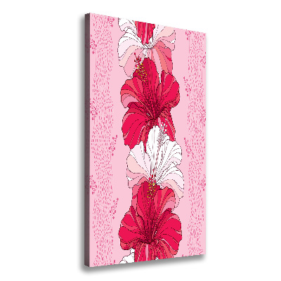 Canvas wall art Hibiscus