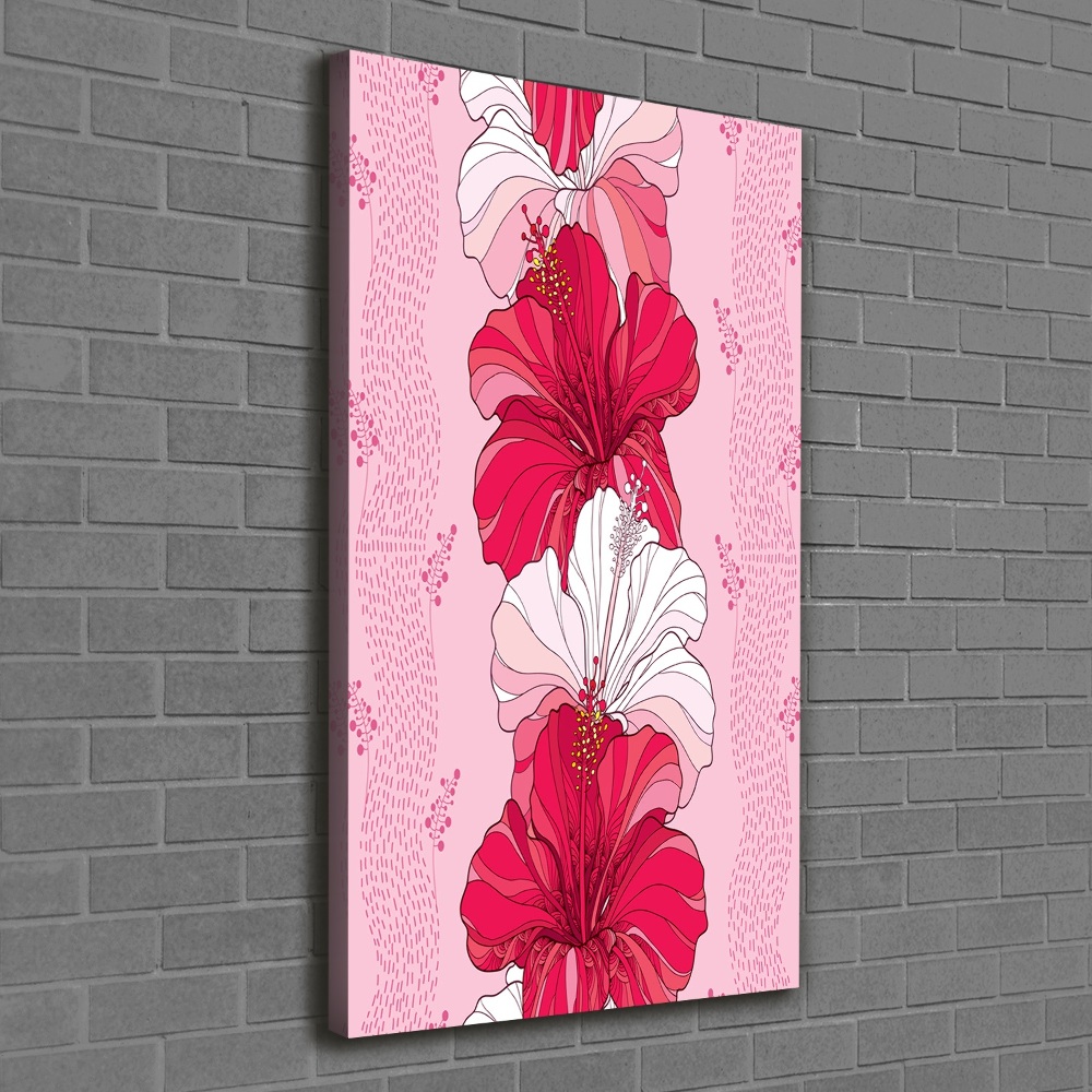 Canvas wall art Hibiscus