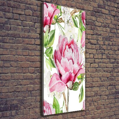 Canvas wall art Peony