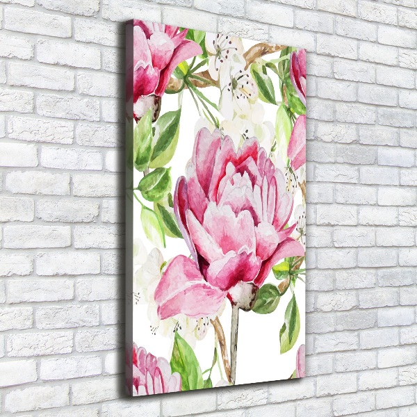 Canvas wall art Peony