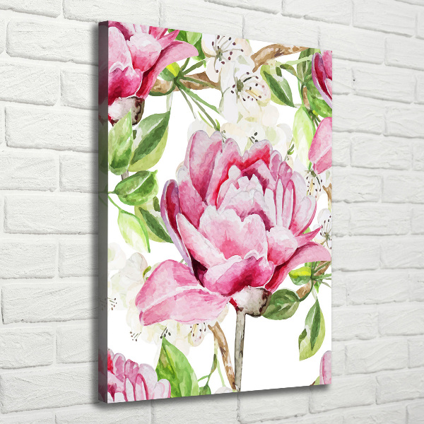 Canvas wall art Peony