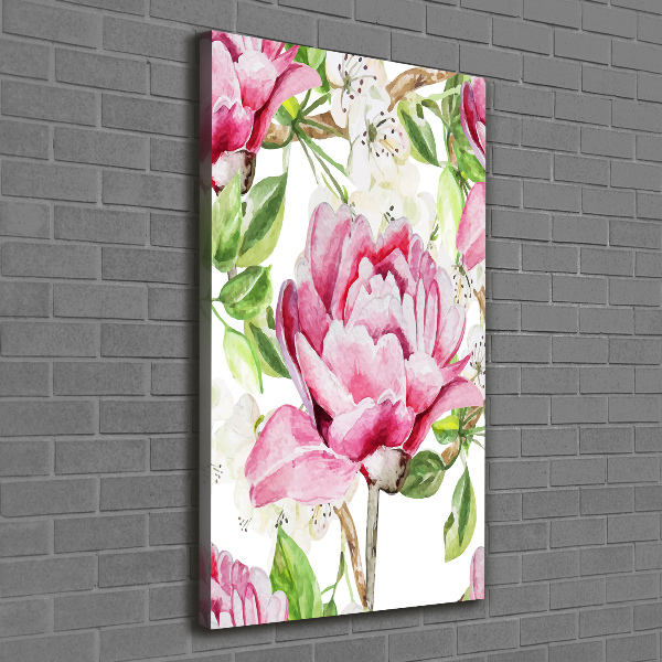 Canvas wall art Peony