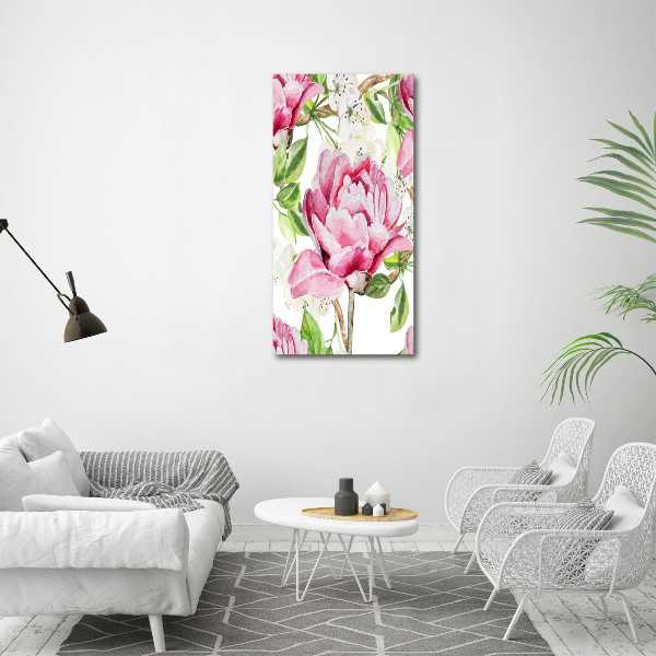 Canvas wall art Peony