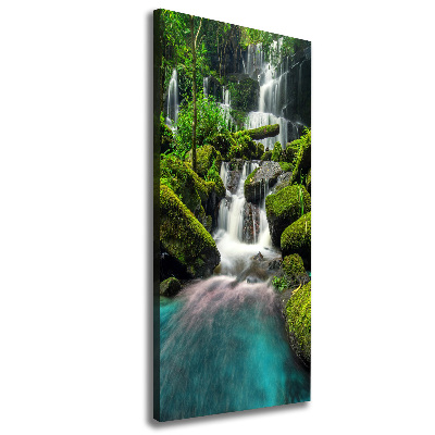 Canvas wall art Waterfall in the jungle