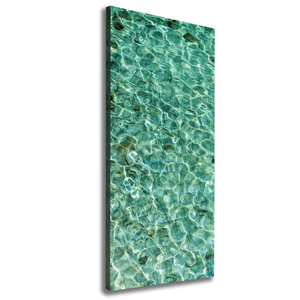 Canvas wall art Transparent water