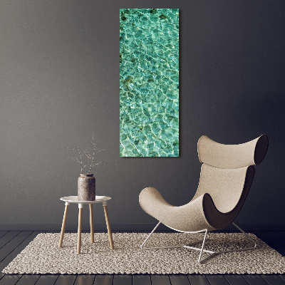 Canvas wall art Transparent water