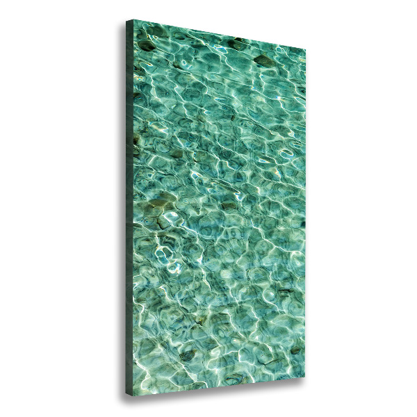 Canvas wall art Transparent water