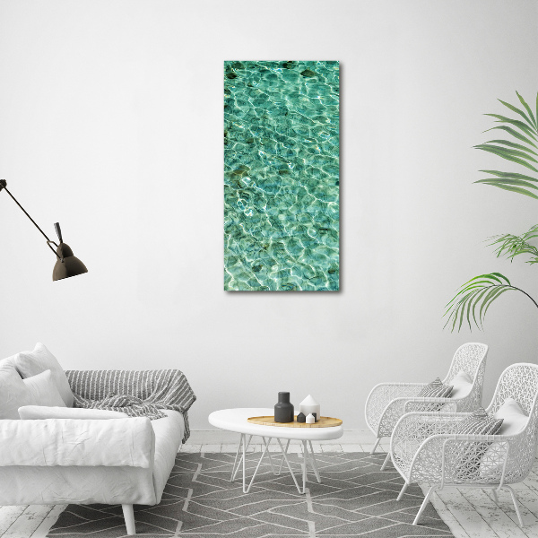 Canvas wall art Transparent water