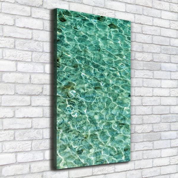 Canvas wall art Transparent water