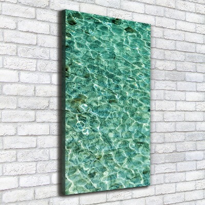 Canvas wall art Transparent water