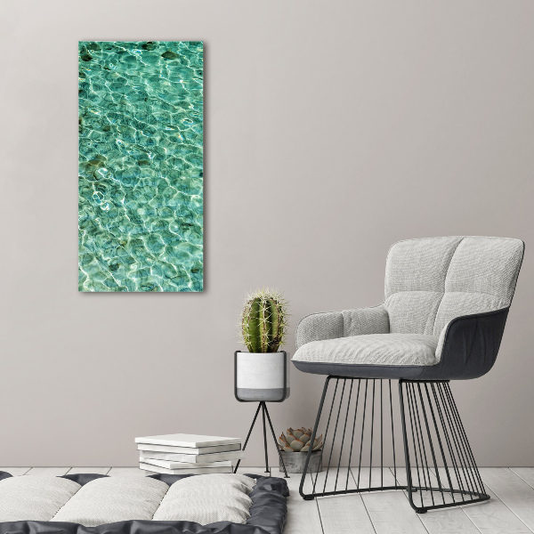 Canvas wall art Transparent water