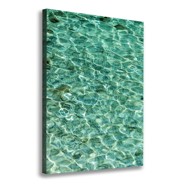 Canvas wall art Transparent water