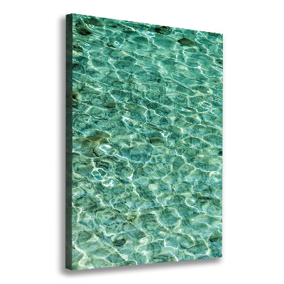 Canvas wall art Transparent water