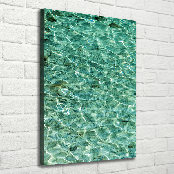 Canvas wall art Transparent water