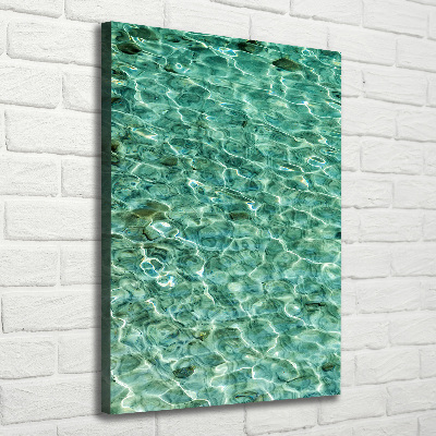 Canvas wall art Transparent water