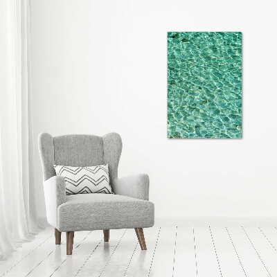 Canvas wall art Transparent water