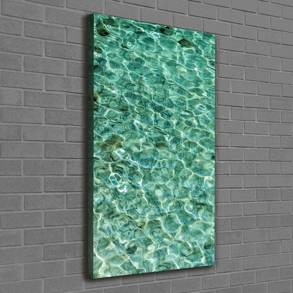 Canvas wall art Transparent water