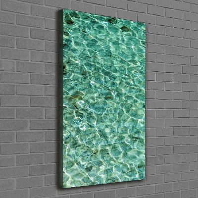 Canvas wall art Transparent water