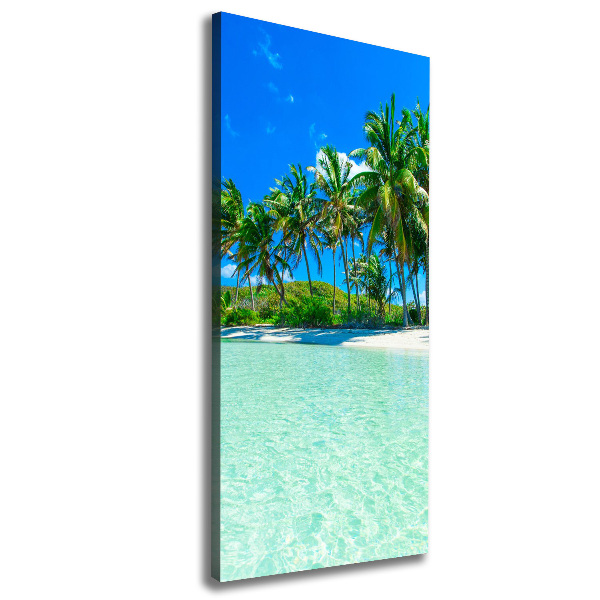 Canvas wall art Tropical beach