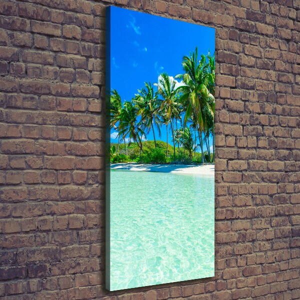 Canvas wall art Tropical beach