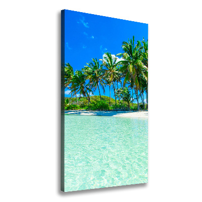 Canvas wall art Tropical beach