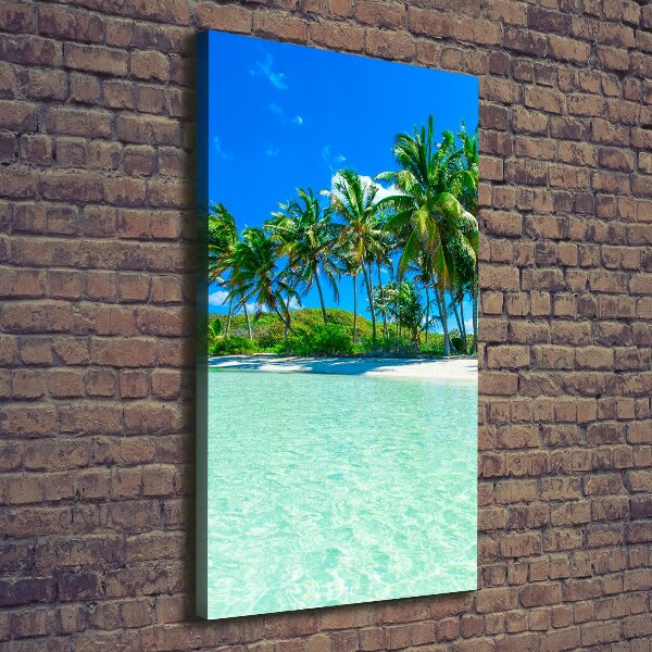 Canvas wall art Tropical beach