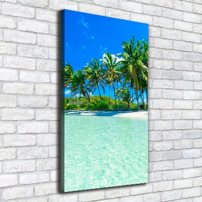 Canvas wall art Tropical beach